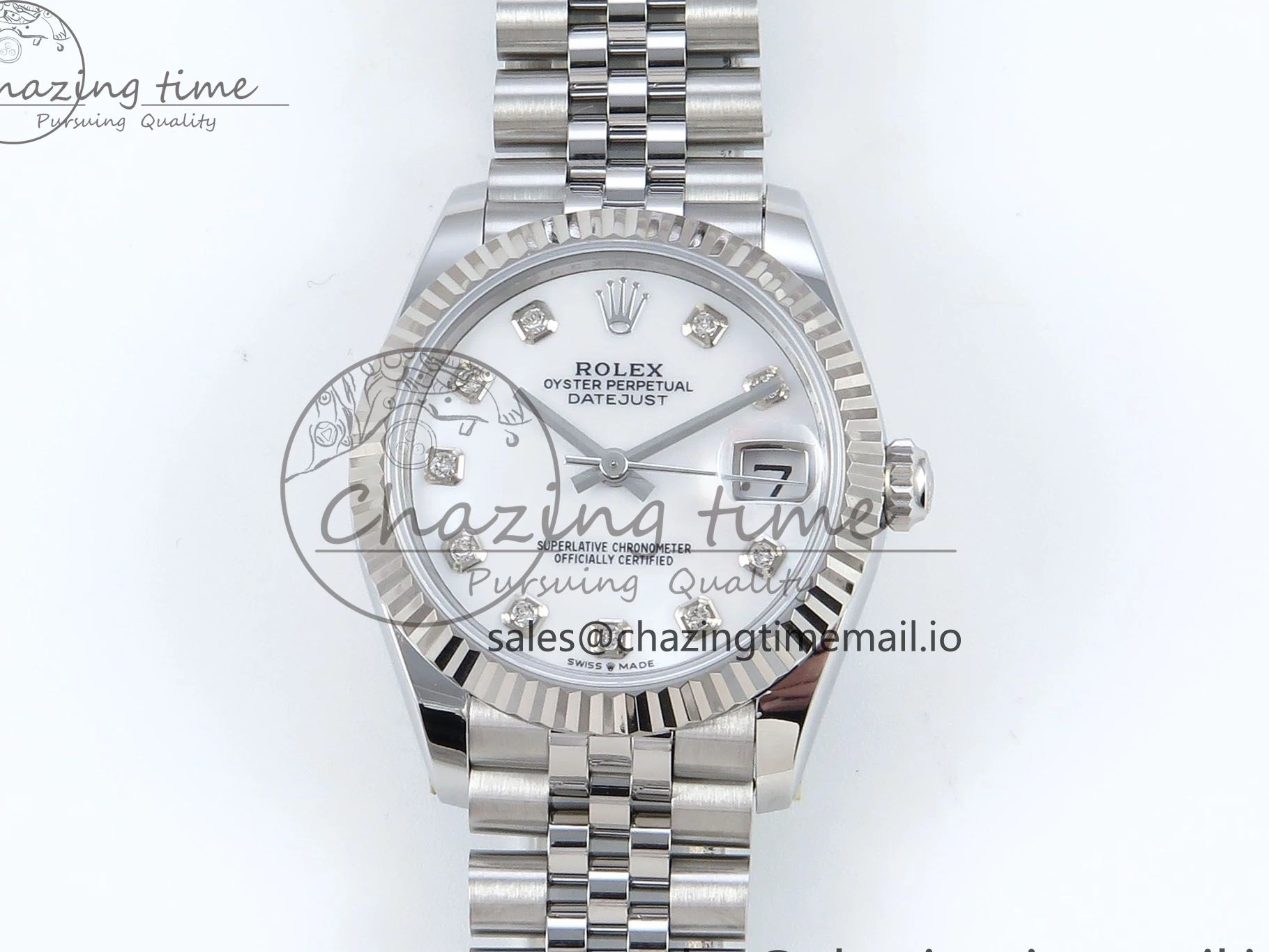 MOP 1:1 Diamonds 2688 904L SS ETA 278274 DateJust Edition Jubilee ARF Steel Dial Best on 31 Bracelet White 0413